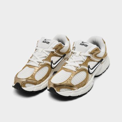 Women's Nithtke V5 RNR Casual Shoes - Part 2 - Sail/Metallic Gold/Anthracite - Both shoes facing left