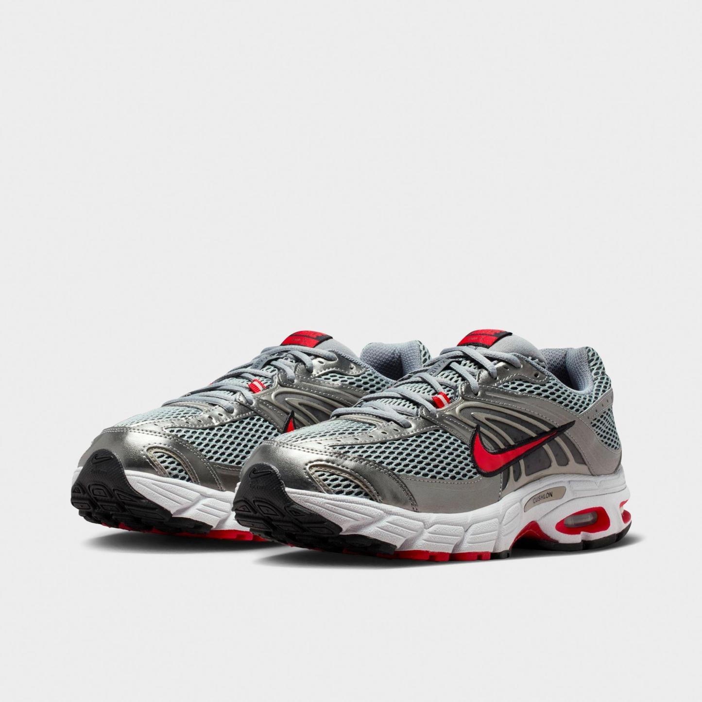 Men's Nithtke Air Max Moto 2K Casual Shoes - Smoke Grey/Black/Metallic Pewter/University Red - Both shoes facing left