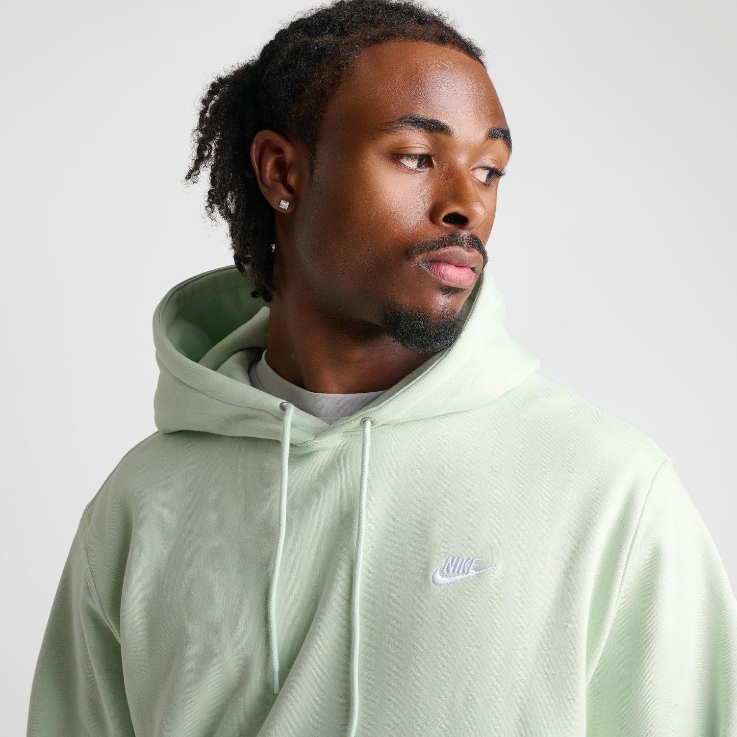 Men's Nithtke Club Fleece Premium Embroidered Pullover Hoodie - Part 2 - Jade Aura/Jade Aura/White