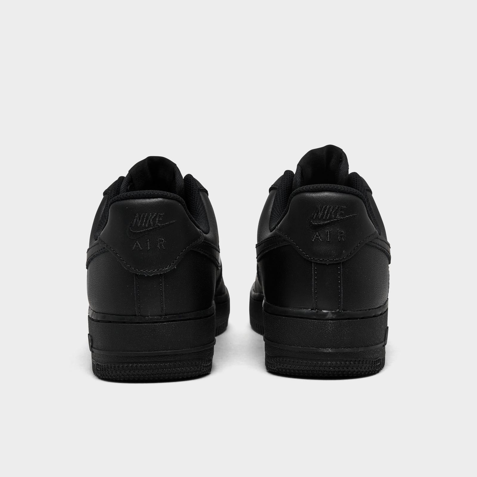 Women's Nike Air Force 1 Low Casual Shoes - Black/Black/Black