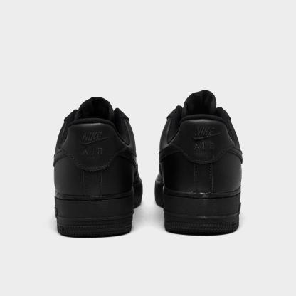 Women's Nike Air Force 1 Low Casual Shoes - Black/Black/Black