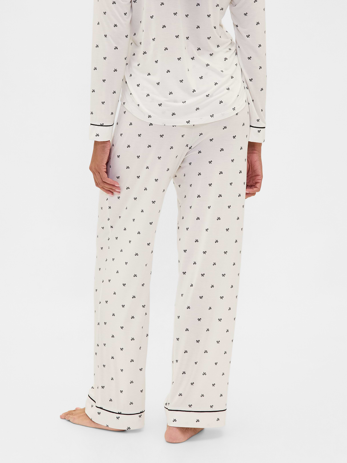 SoftMade Modal PJ Pants - Black bow print