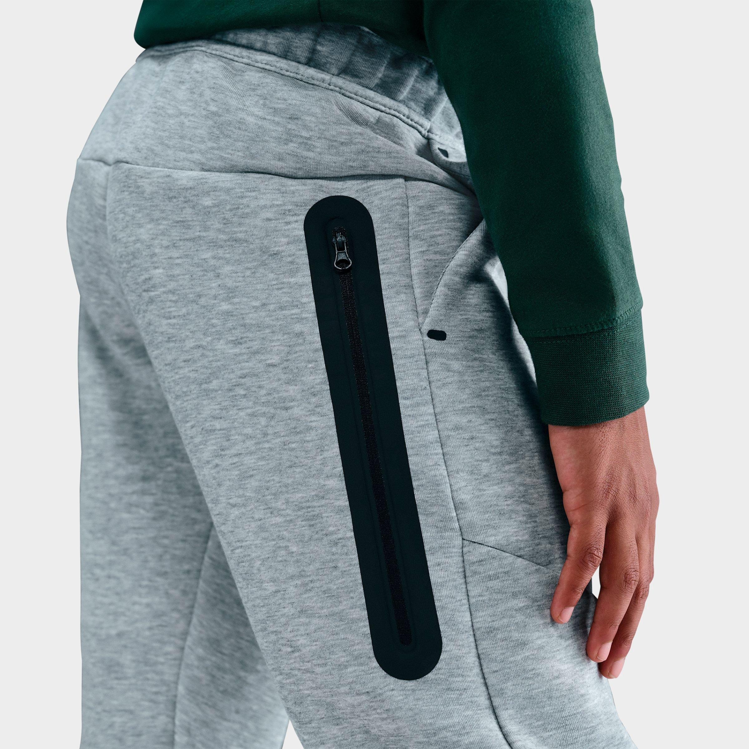 Big Kids' Nithtke Sportswear Tech Fleece Open Hem Pants - Dark Grey Heather/Black/Black