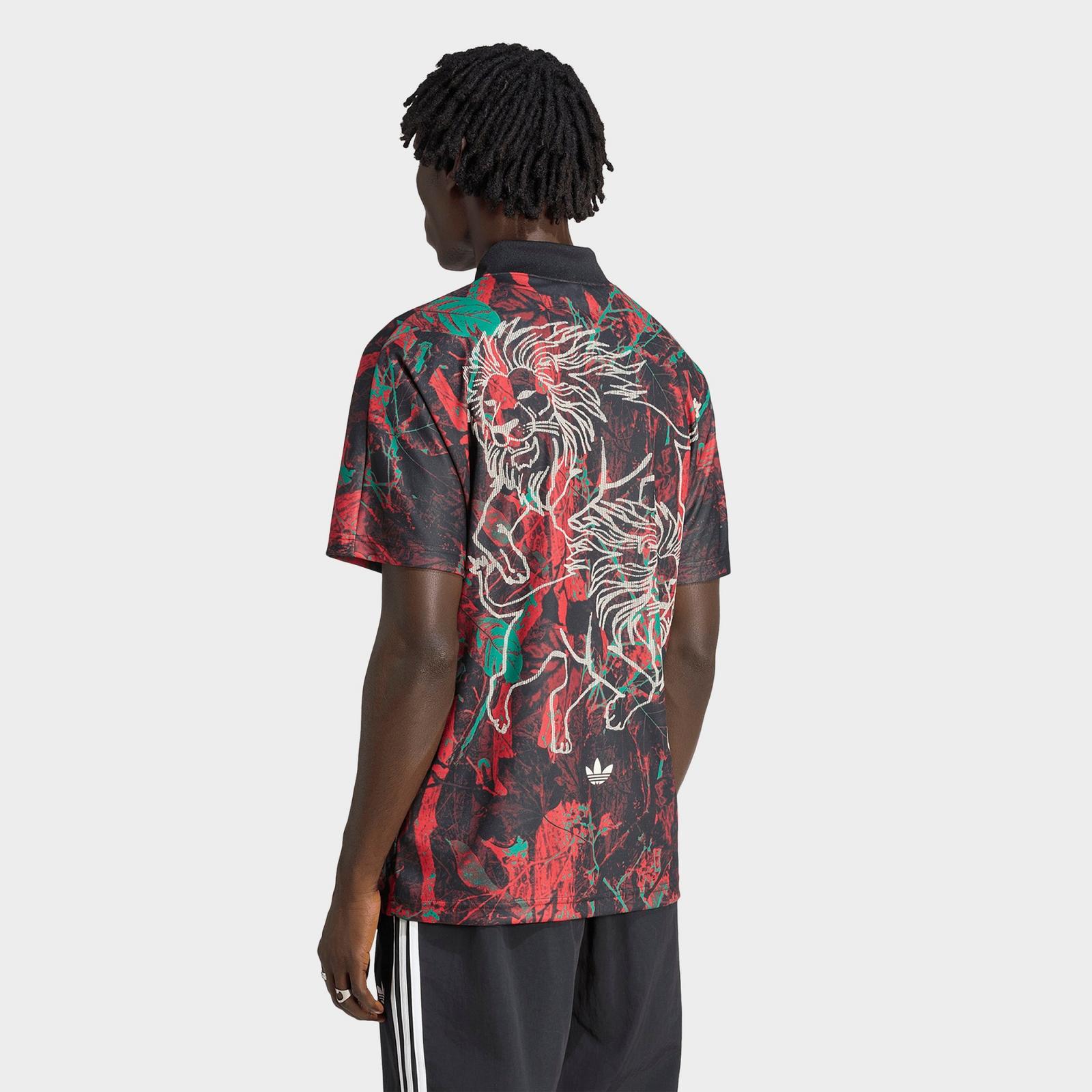 Men's adidas Originals Senegal Graphic Soccer Jersey - Bold Green/Eqt Yellow/Red - view 3