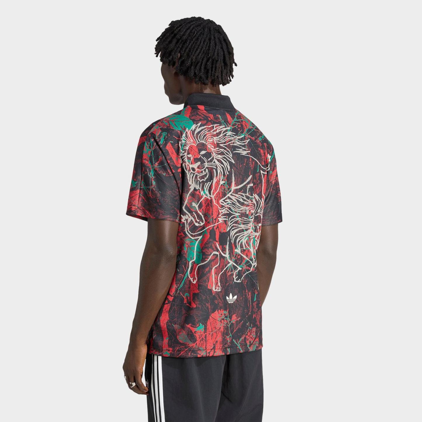 Men's adidas Originals Senegal Graphic Soccer Jersey - Bold Green/Eqt Yellow/Red - view 3