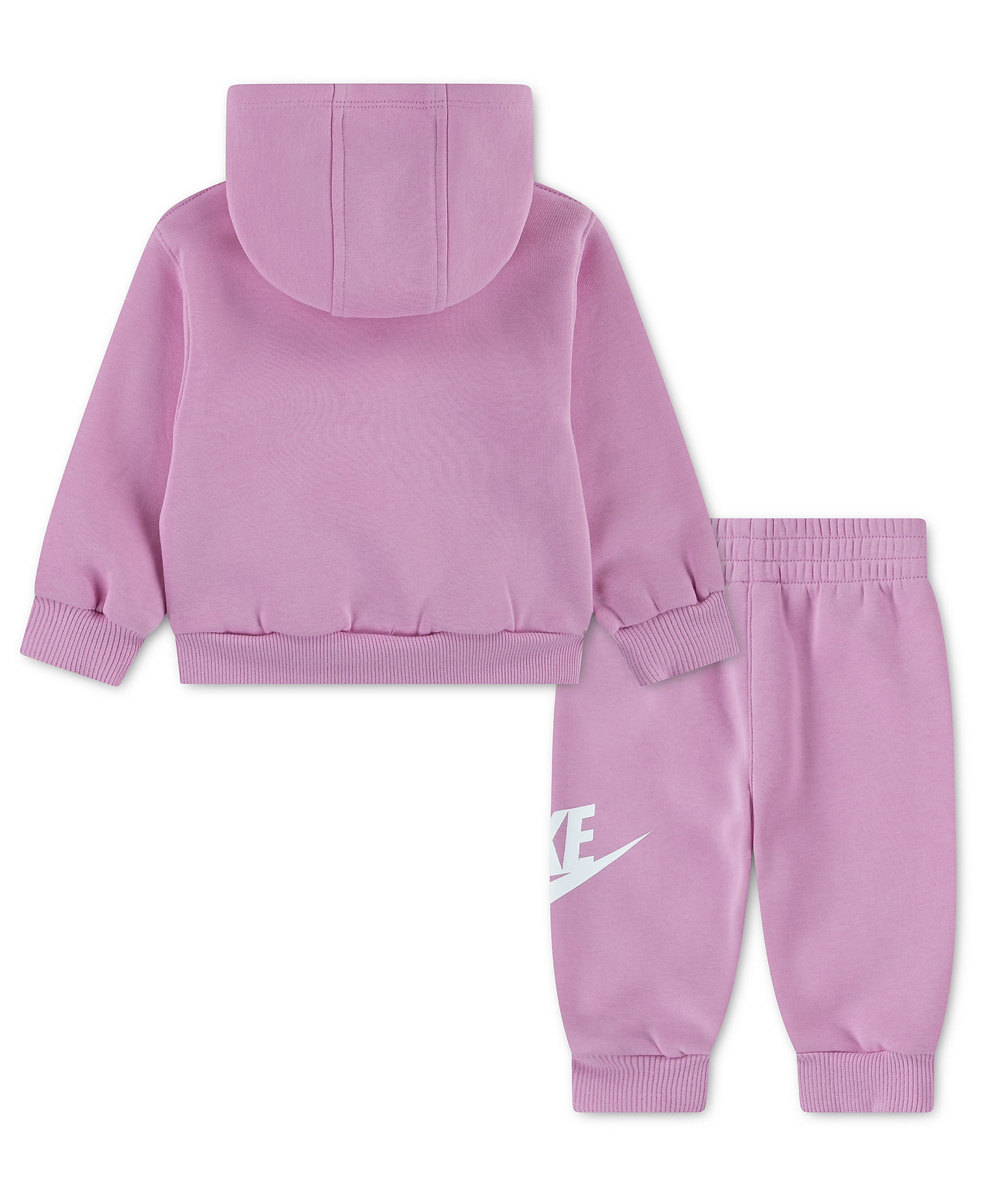 Nike Baby Boys' and Girls' Club Fleece Hoodie and Pants, 2-Piece Set - Pink Rise