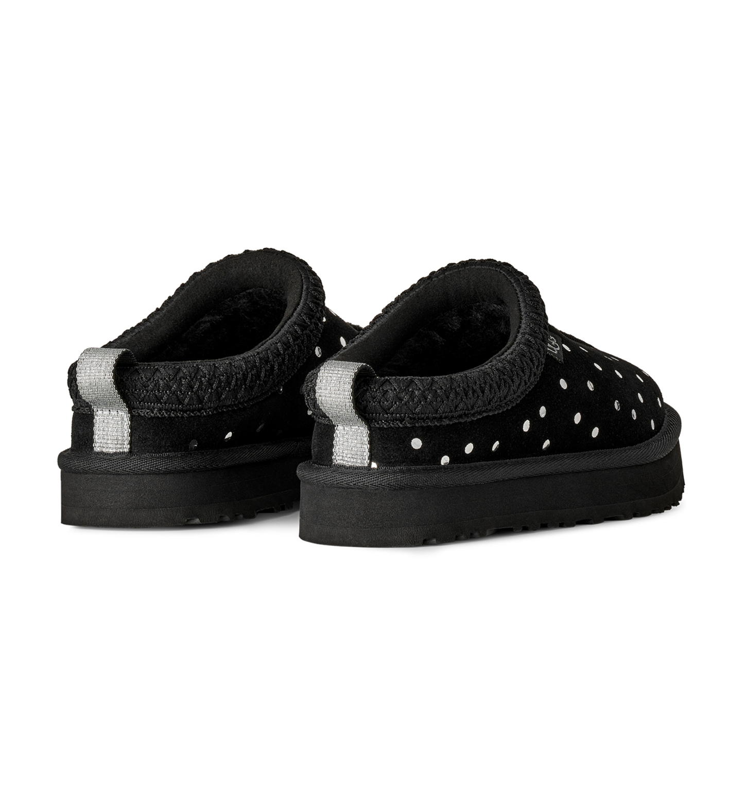 UGG® Kids Tazz Shiny Dots Slip-On Slippers - Black