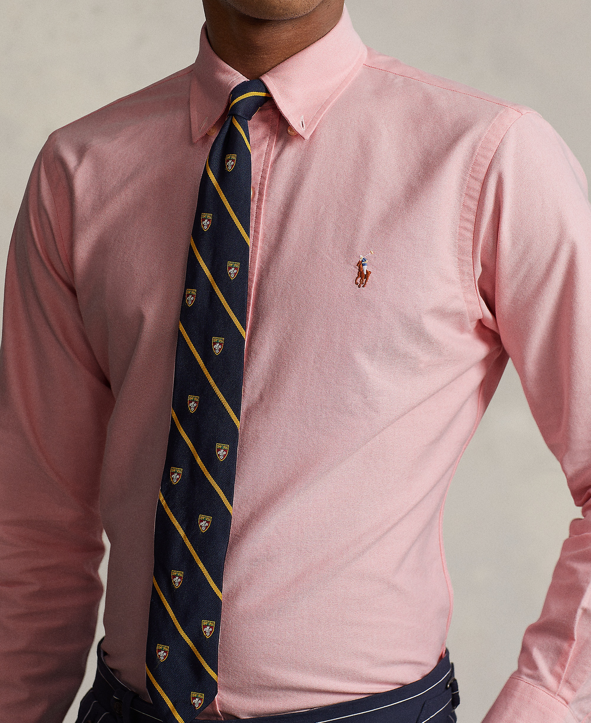 Polo Ralph Lauren Men's Custom Fit Oxford Shirt - Pink