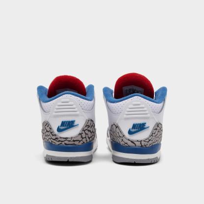 Kids' Toddler Air Jordan Retro 3 Basketball Shoes - Sail/Black/University Red/Pale Ivory/Palomino - view 4