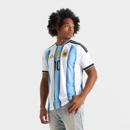 Men's adidas Lionel Messi Argentina 2026 Home Soccer Jersey - White/Icey Blue/Light Blue - view 3