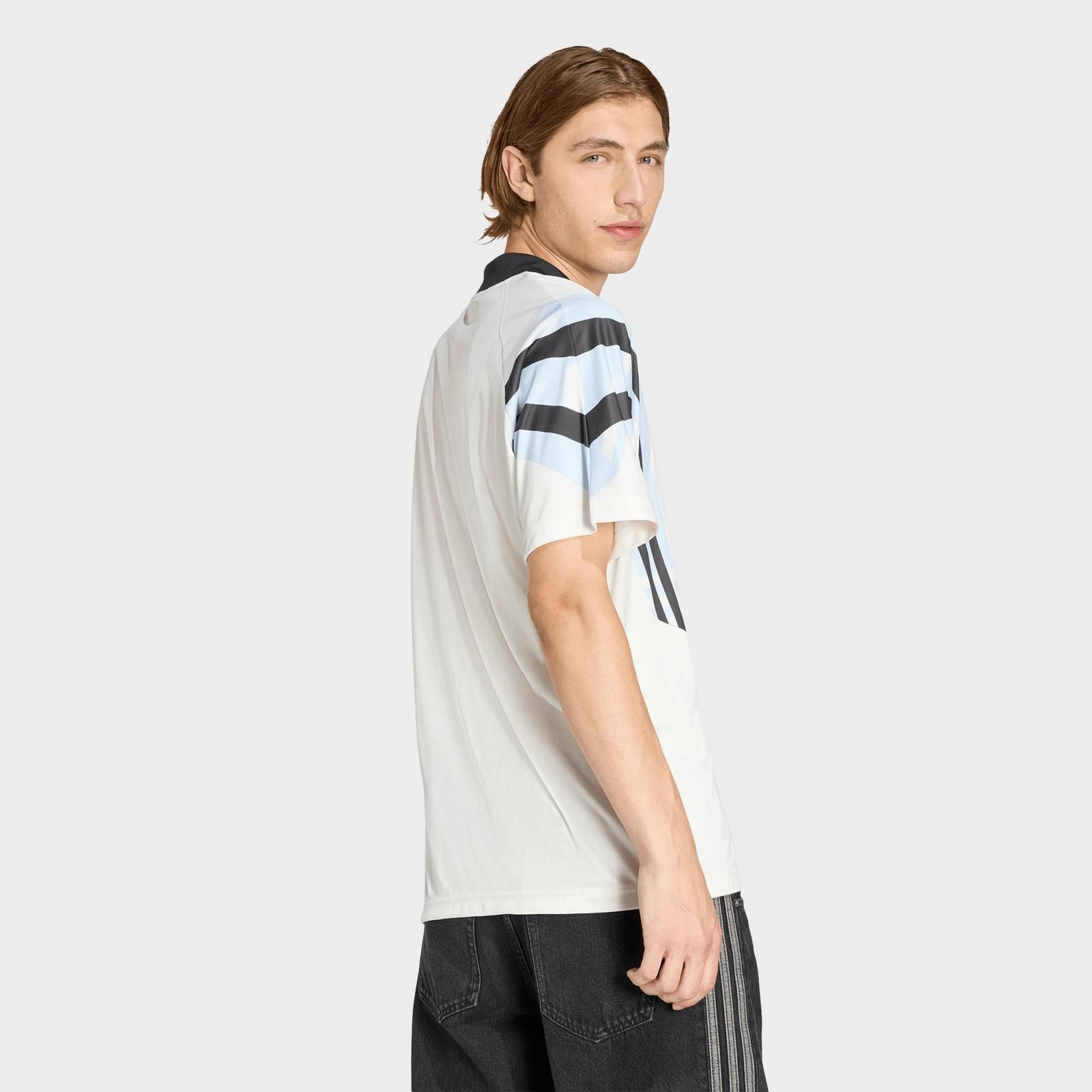Men's adidas Originals Santiago Allover Print Infill Jersey - Cloud White - view 3