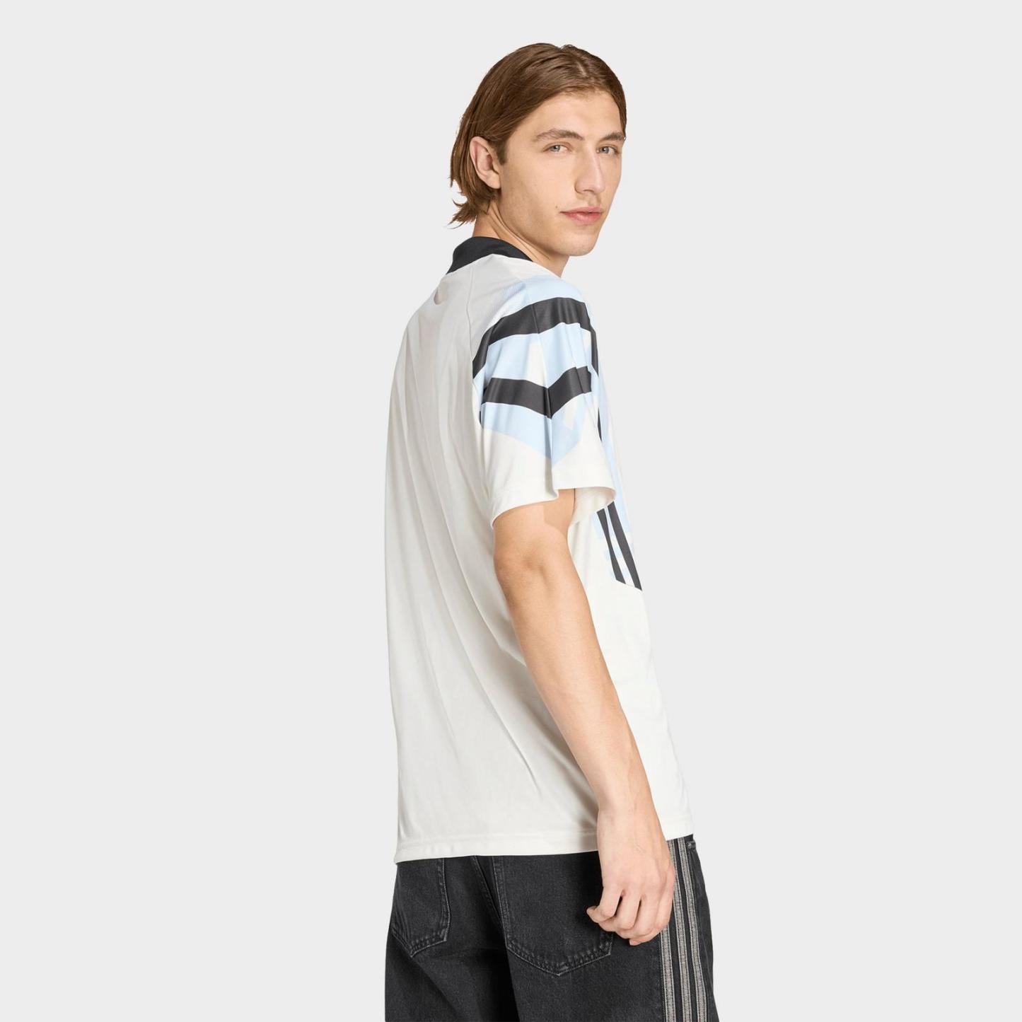 Men's adidas Originals Santiago Allover Print Infill Jersey - Cloud White - view 3