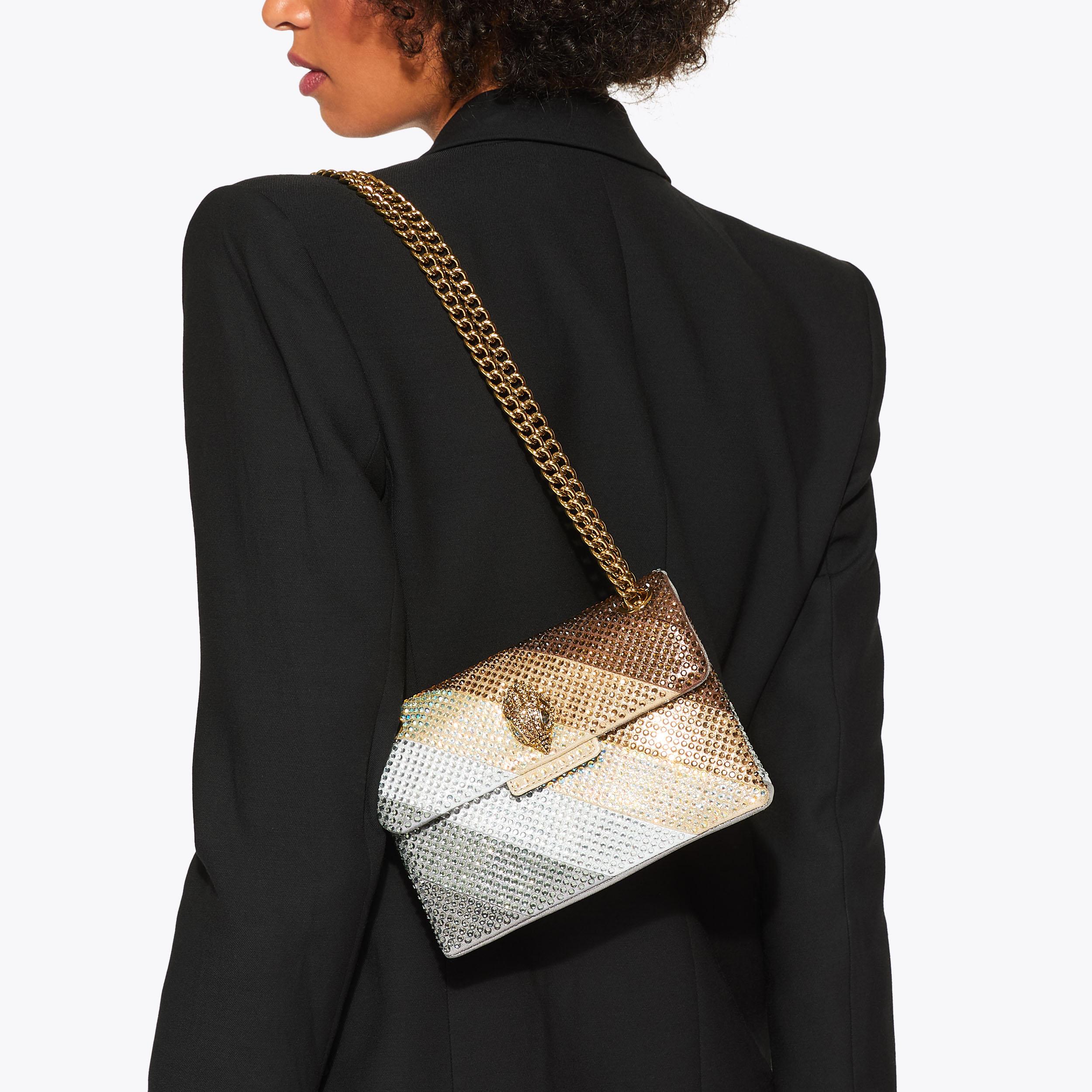 Kurt Geiger London Mini Crystal Kensington Bag - Metallics - view 7