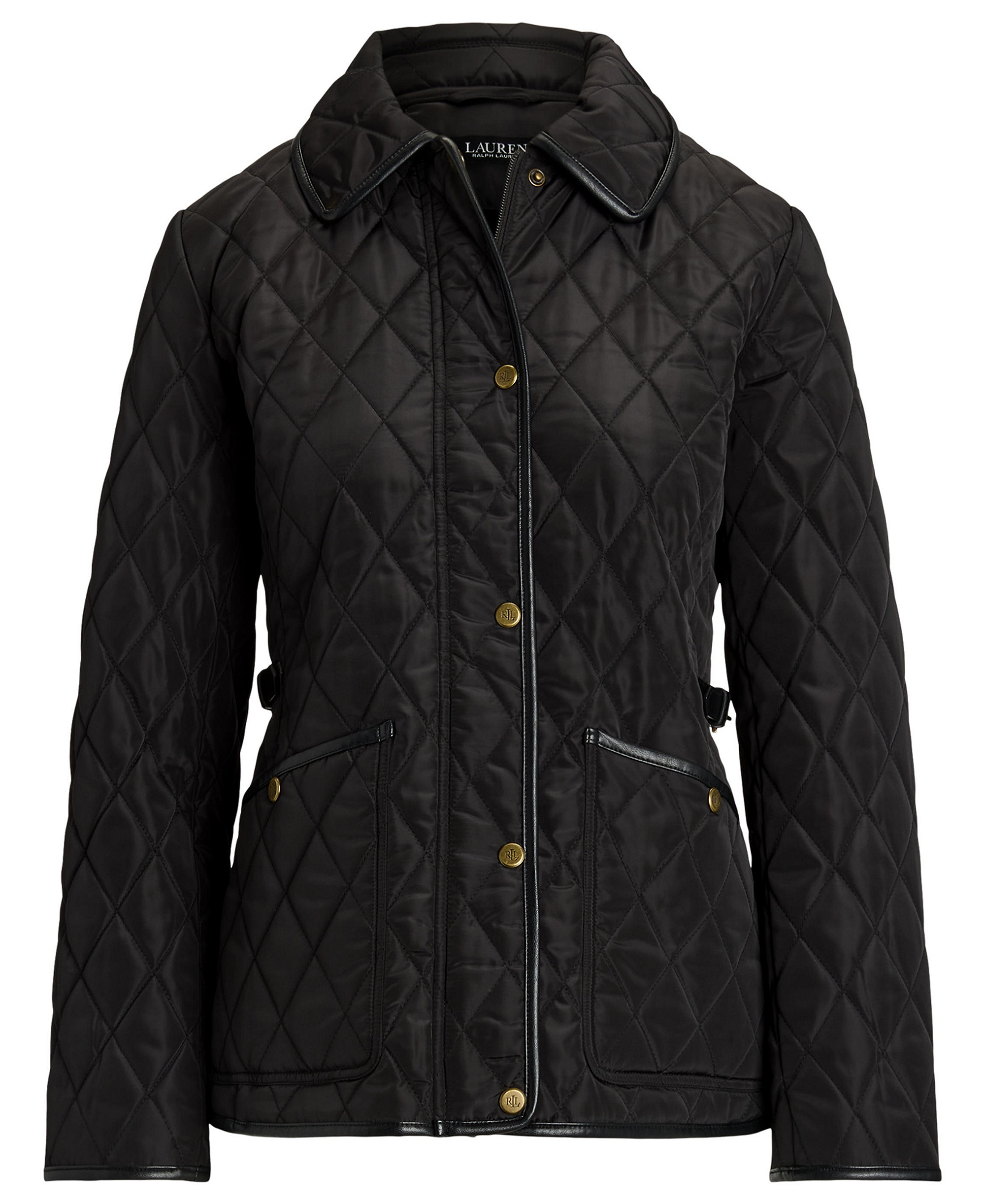 Lauren Ralph Lauren Petite Quilted Velboa-Lined Jacket, Created for Macy's - Black