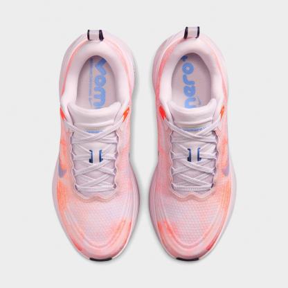 Women's Nithtke Vomero Plus Running Shoes - Part 1 - Bleached Lilac/Hyper Crimson/Sunset Haze/Royal Pulse - Back view