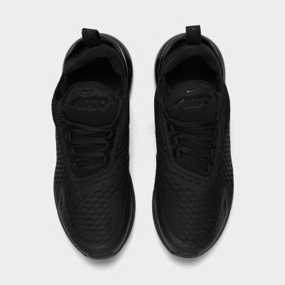 Big Kids' Nithtke Air Max 270 Casual Shoes - Black/Black/Black - Top view