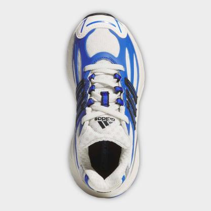 Little Kids' adidas Adistar XLG 2.0 Stretch Lace Casual Shoes - Hi-Res Blue/Core Black/Off White - Top view