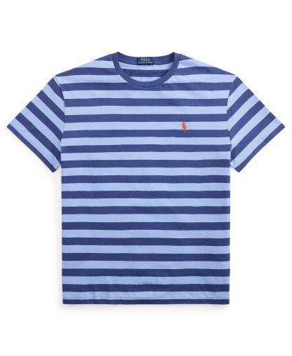 Polo Ralph Lauren Men's Classic-Fit Stripe T-Shirt - Chambray Blue/Light Navy
