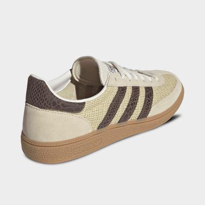 Men's adidas Originals Handball Spezial Casual Shoes - Part 3 - Dual Yellow/Brown/Warm Vanilla - Back view