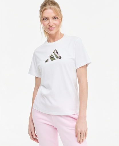 adidas Women's Camo T Camo-Print T-Shirt - White