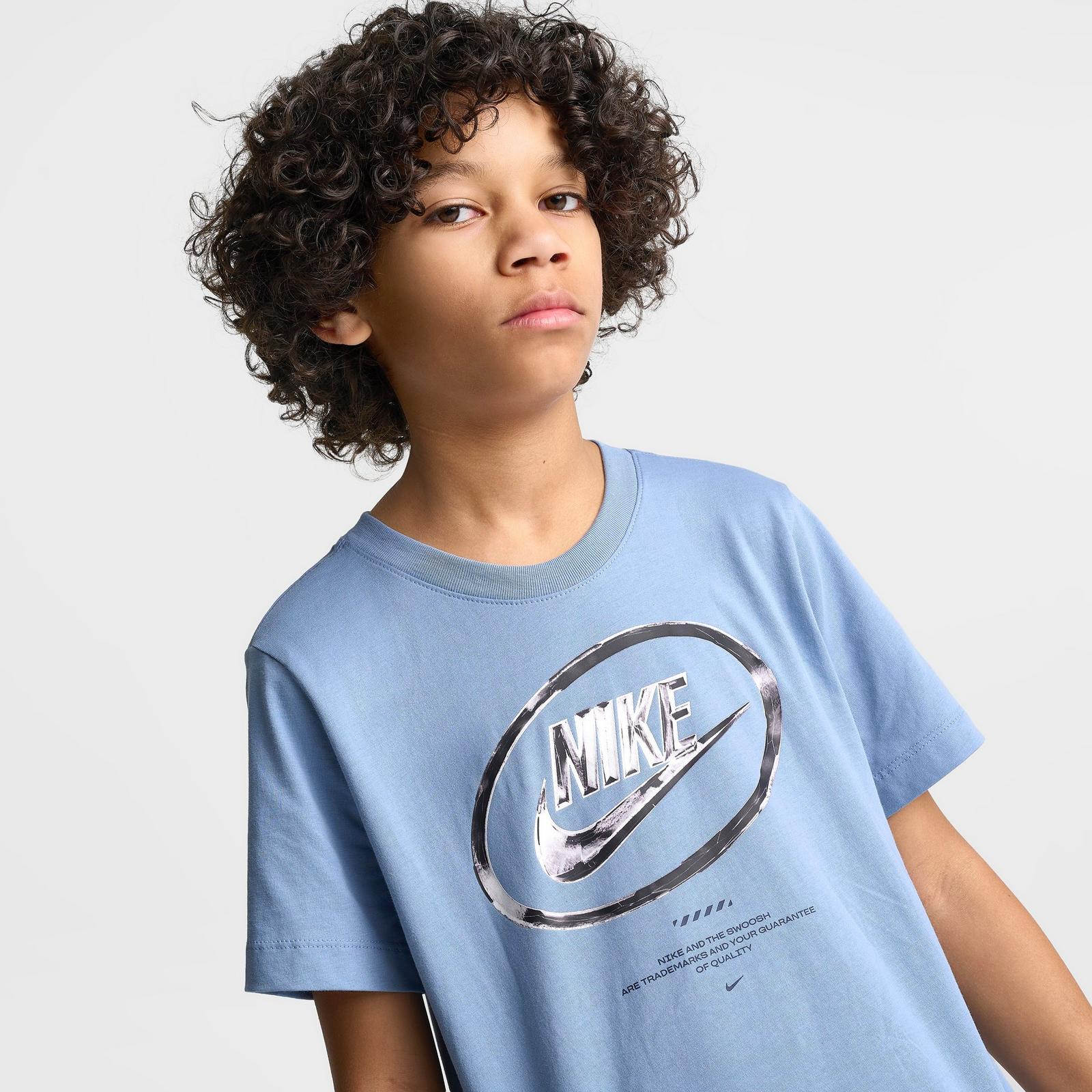 Big Kids' Nike Sportswear Futura Chrome T-Shirt - Work Blue