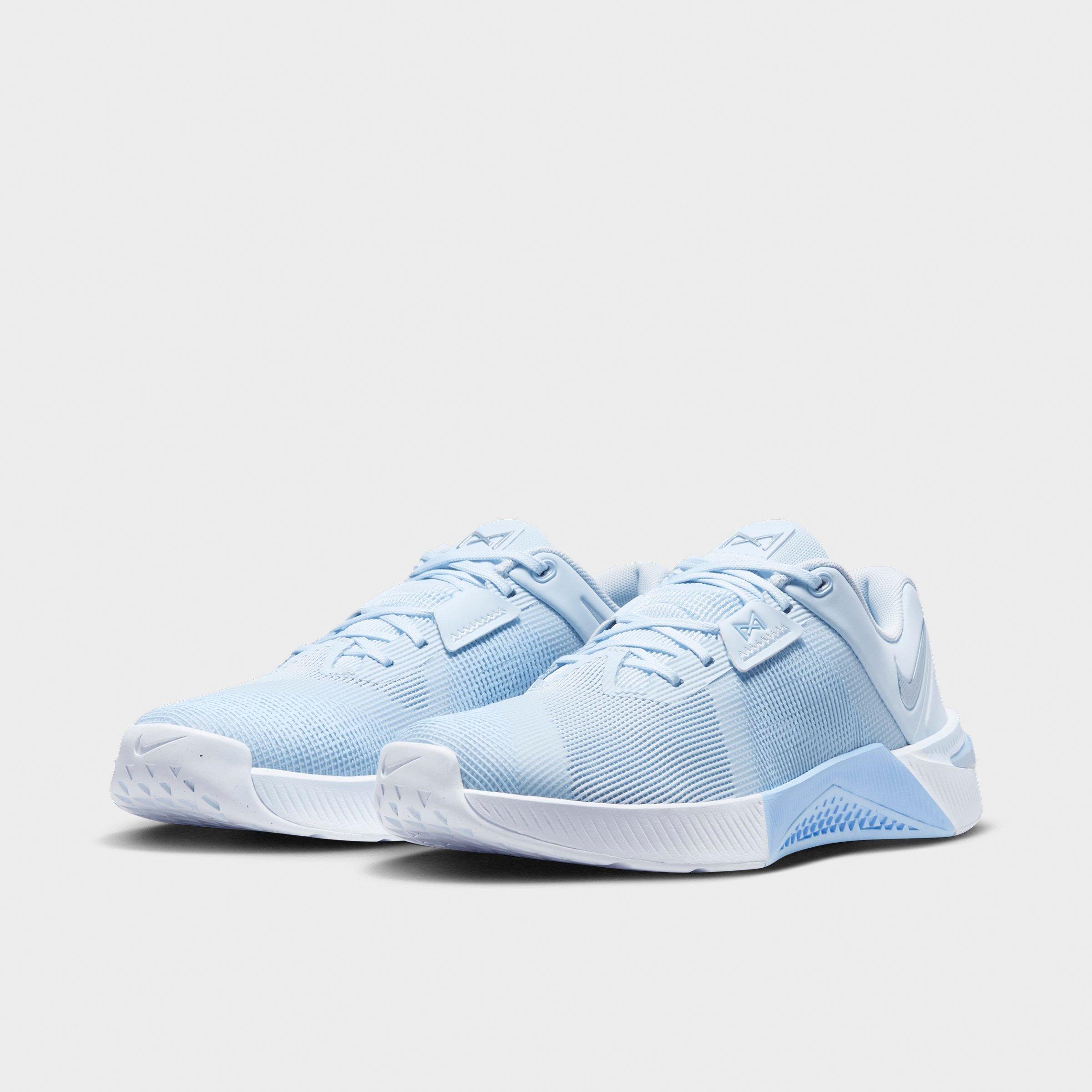 Women's Nithtke Metcon 10 Training Shoes - Hydrogen Blue/Aluminum/Football Grey/Hydrogen Blue - Both shoes facing left