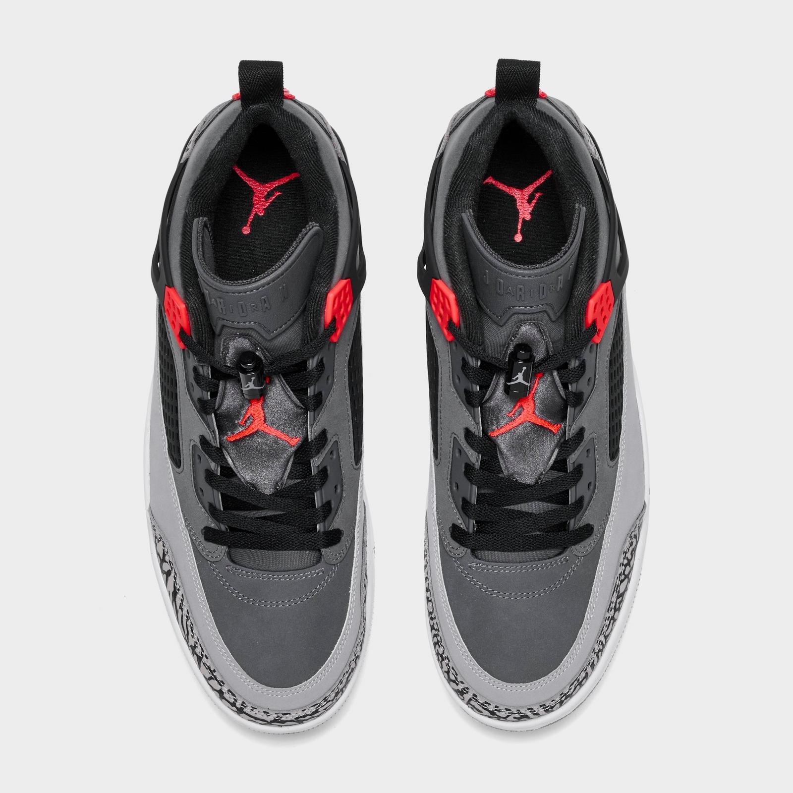Men's Jordan Spizike Low Casual Shoes - Dark Grey/Infrared/Black - view 5