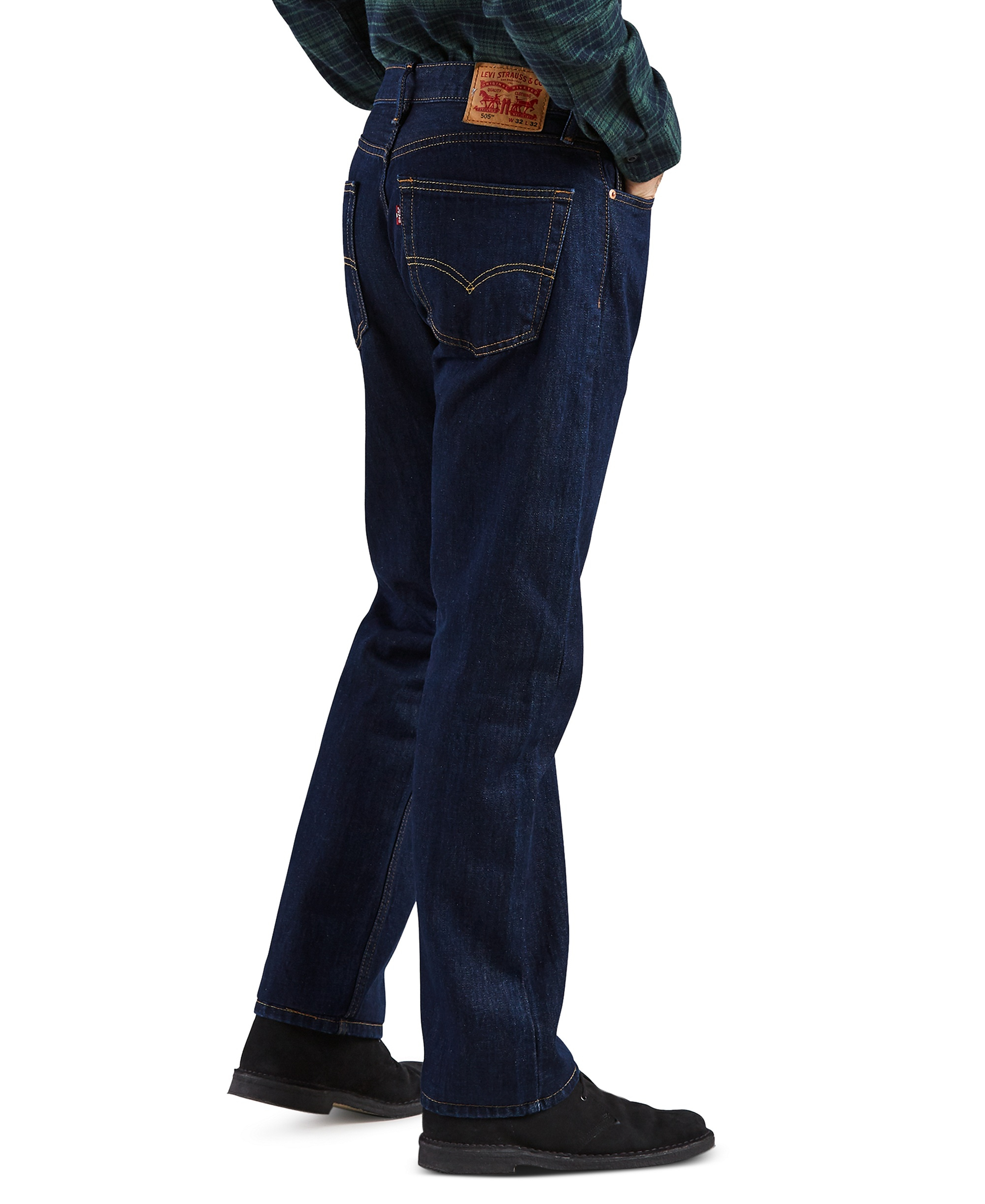 Levi's Men's 505™ Non-Stretch Regular Fit Jeans - Rinse Wash