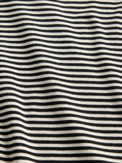 Modern Crew T-Shirt - Black & white stripe