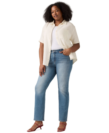 Levi's Women's 314 Shaping Slimming Straight Leg Mid-Rise Jeans - Eternal Indigo