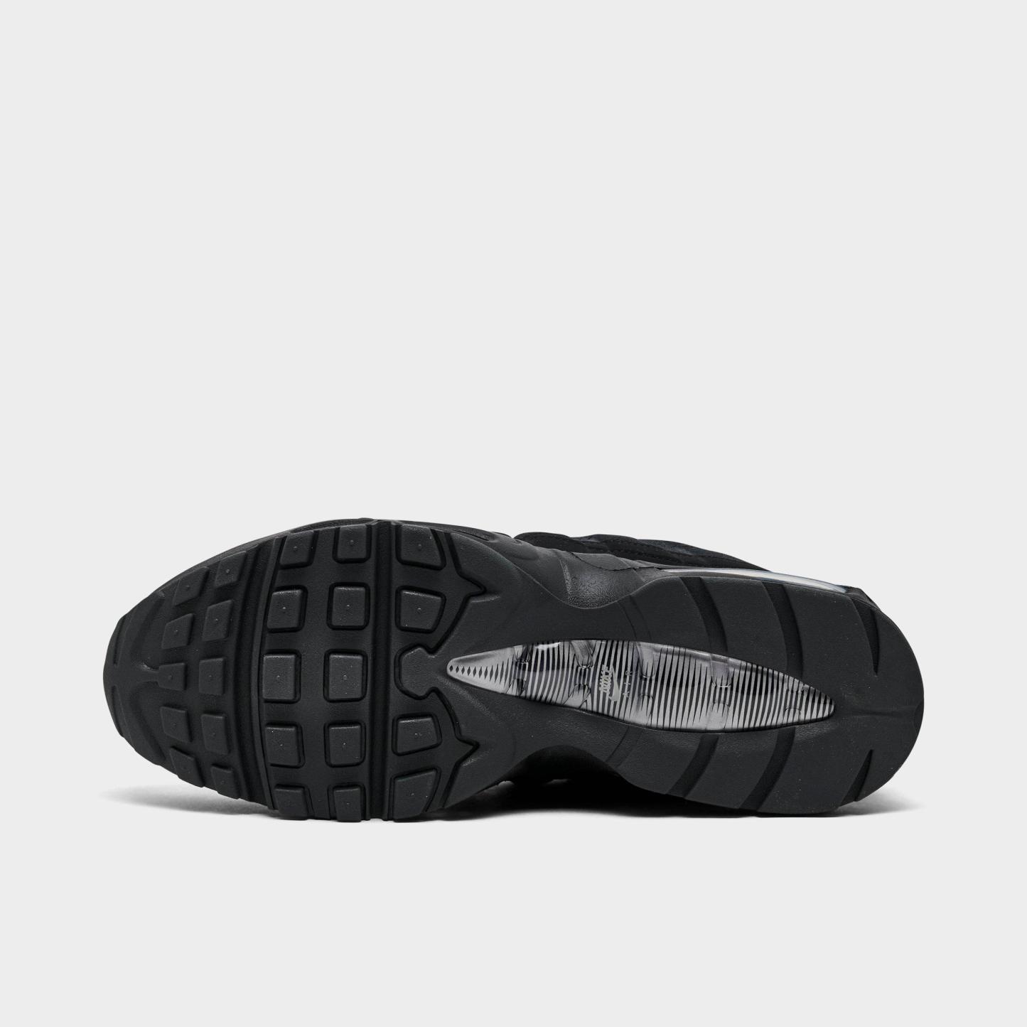 Men's Nithtke Air Max 95 Big Bubble Scorpion Casual Shoes - Part 2 - Black/Dark Smoke Grey/Metallic Cool Grey/Black - Bottom view