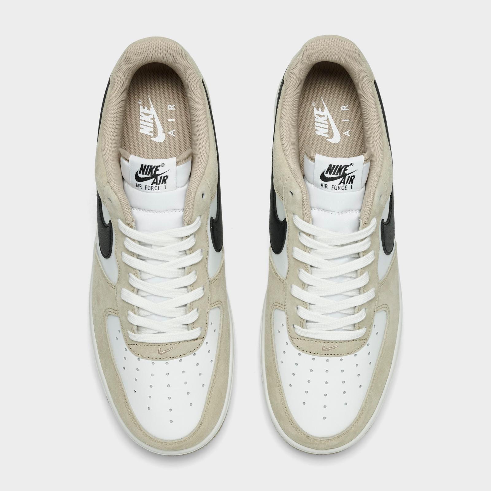 Men's Nike Air Force 1 '07 LV8 Casual Shoes - Summit White/Desert Khaki/Black