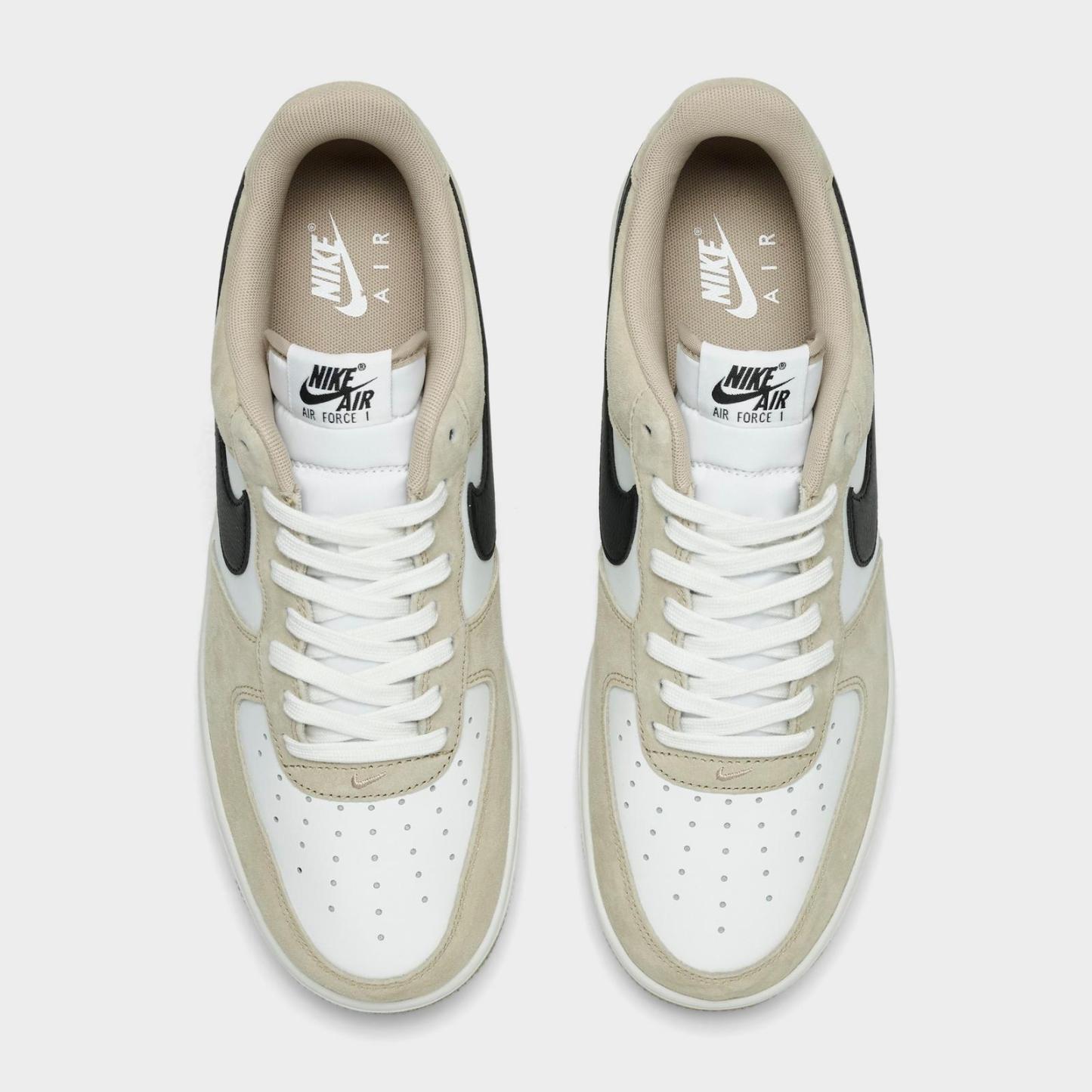 Men's Nike Air Force 1 '07 LV8 Casual Shoes - Summit White/Desert Khaki/Black