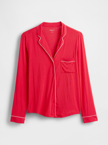 SoftMade Modal PJ Top - Modern red