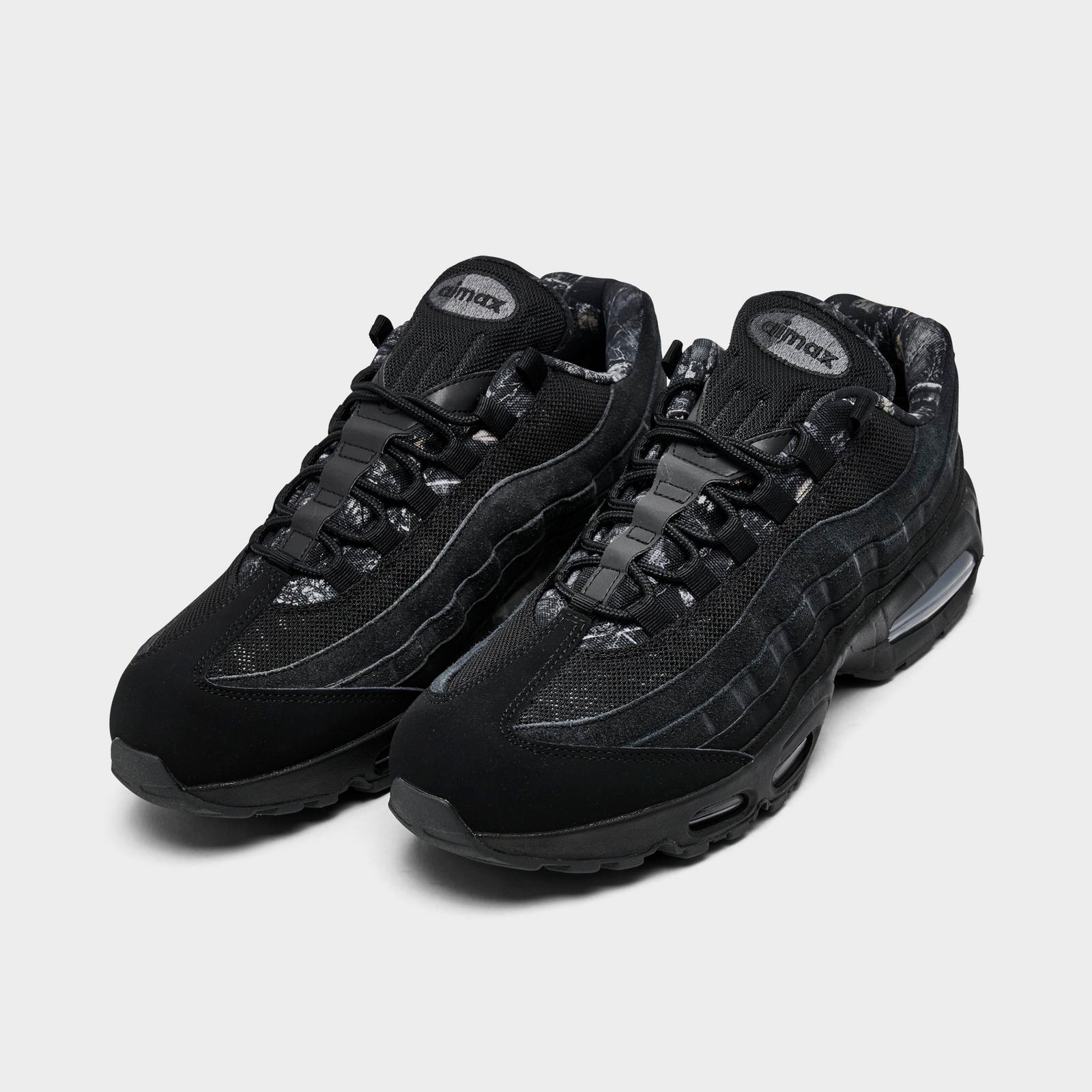 Men's Nike Air Max 95 Big Bubble Casual Shoes - Black/Dark Smoke Grey/Metallic Cool Grey/Black
