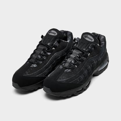 Men's Nike Air Max 95 Big Bubble Casual Shoes - Black/Dark Smoke Grey/Metallic Cool Grey/Black