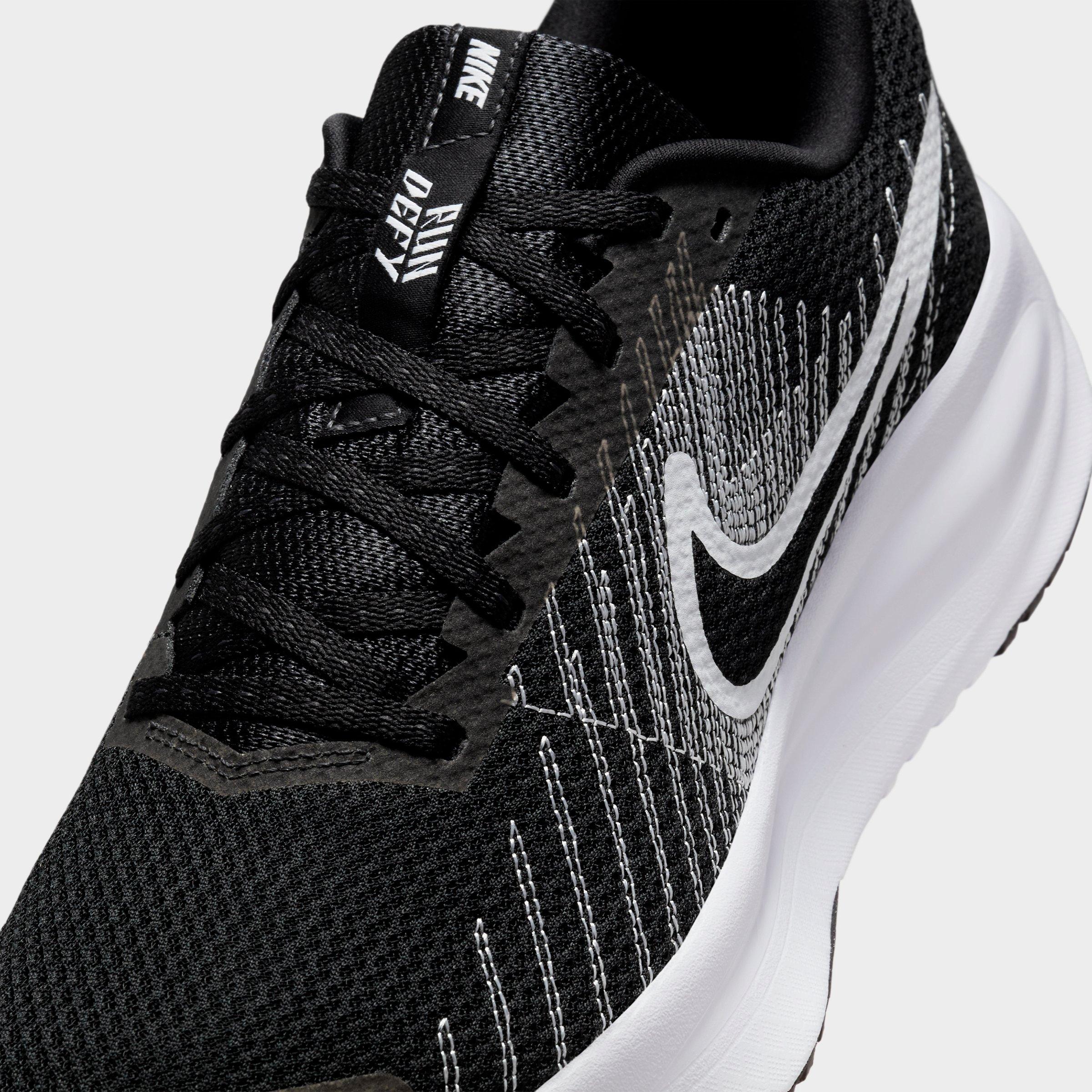 Men's Nithtke Run Defy Running Shoes - Black/White - Detail shot