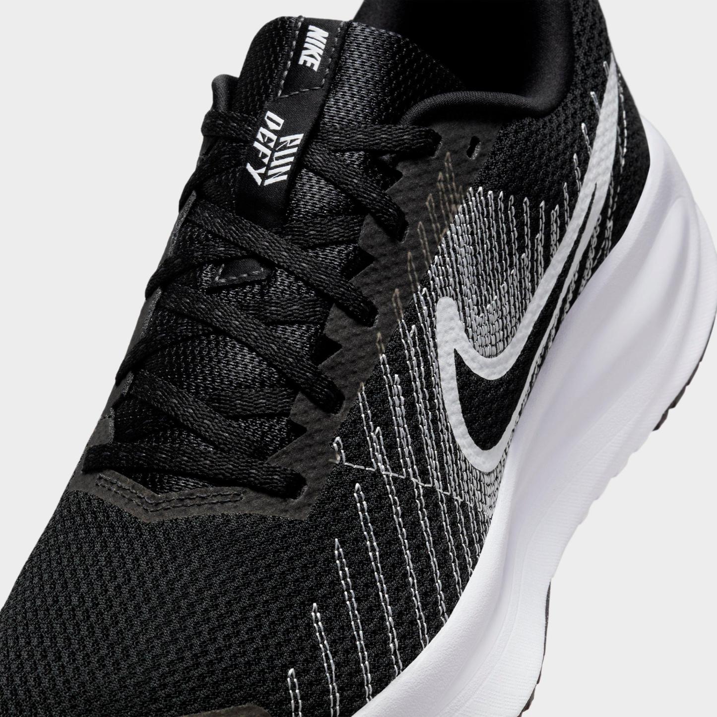 Men's Nithtke Run Defy Running Shoes - Black/White - Detail shot