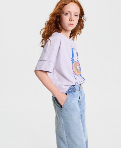 Levi's Girls' 7-16 Braided High-Rise Baggy Jeans - Hang Up