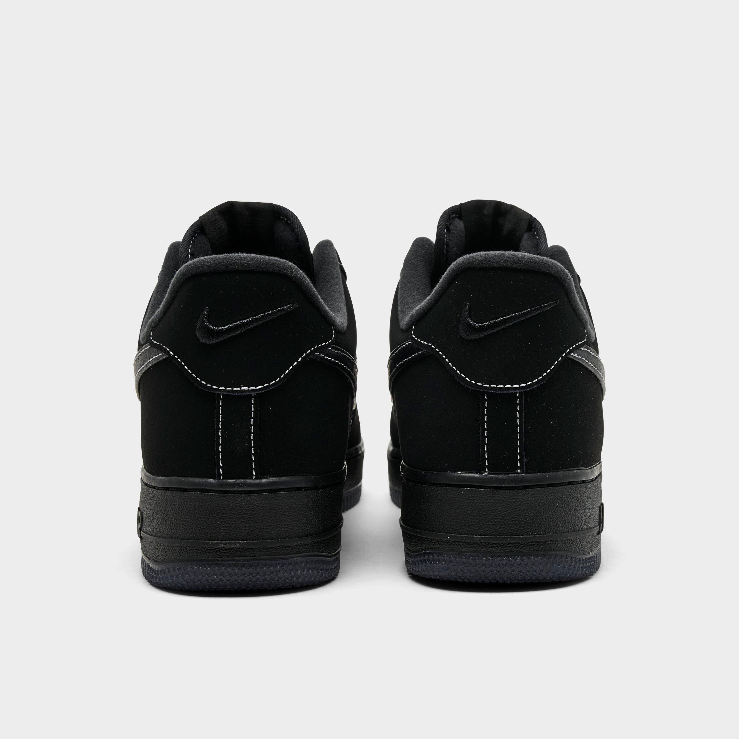 Men's Nithtke Air Force 1 '07 LV8 Casual Shoes - Part 2 - Wolf Grey/Black - Back view