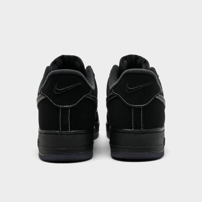 Men's Nithtke Air Force 1 '07 LV8 Casual Shoes - Part 2 - Wolf Grey/Black - Back view