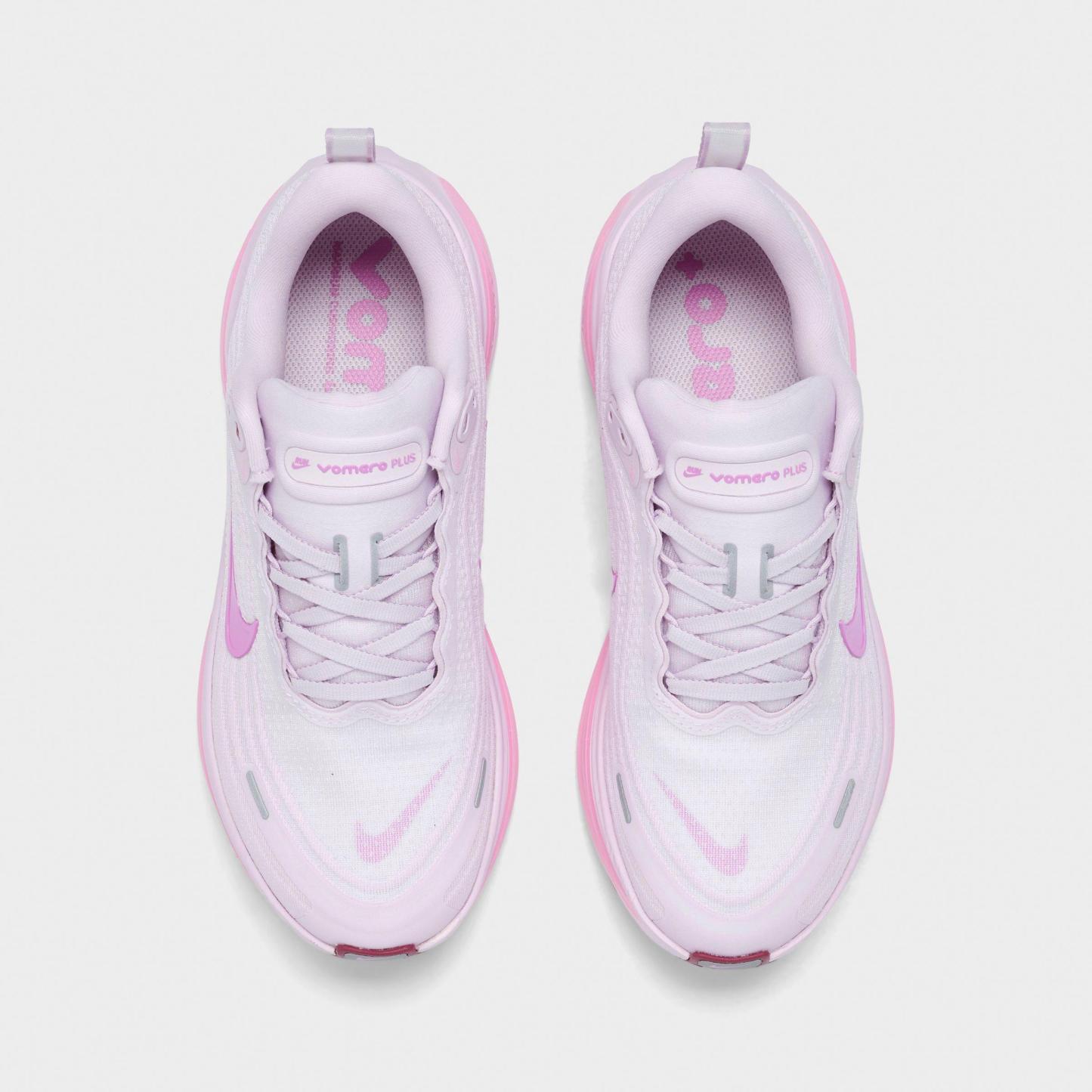 Women's Nithtke Vomero Plus Running Shoes - Part 1 - Bleached Lilac/Pink Rise/Pink Foam/Light Magenta - Top view