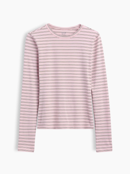CloseKnit Jersey T-Shirt - Pink stripe