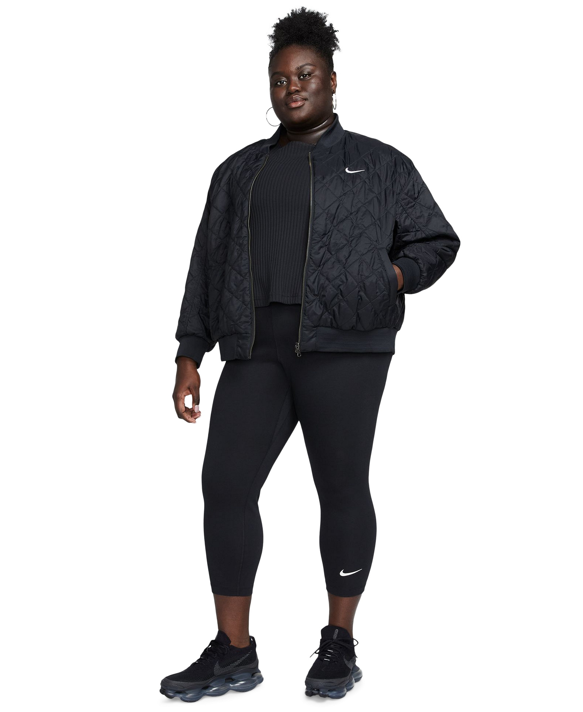 Nike Plus Size Sportswear Classics High-Waisted 7/8 Leggings - Black