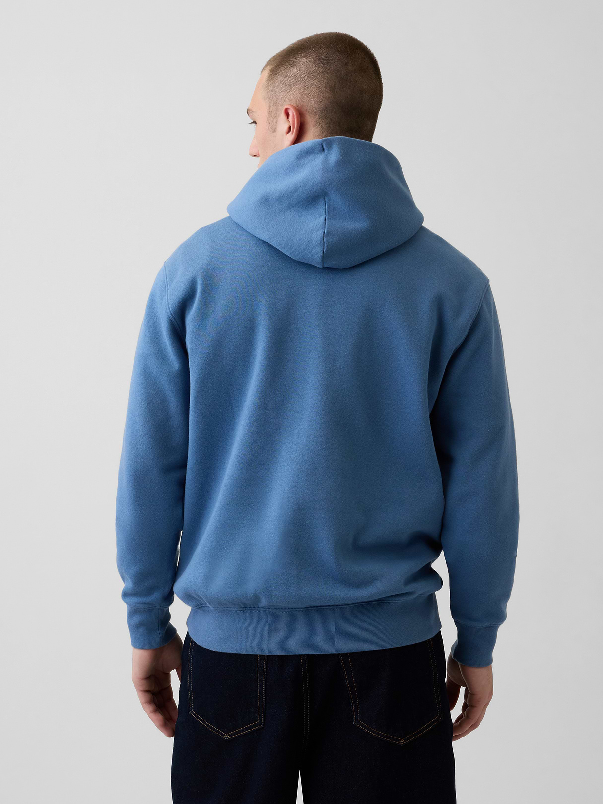 Adult VintageSoft Arch Logo Hoodie - Bainbridge blue