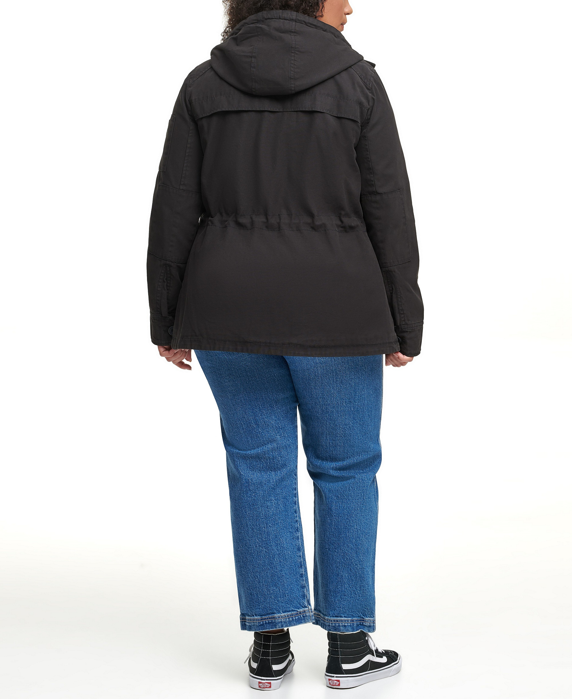 Levi's Women's Hooded Military Jacket - Black