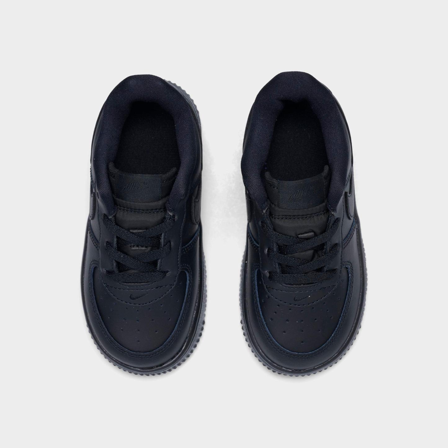 Infant and Kids' Toddler Nithtke Force 1 Low Casual Shoes - Part 1 - Black/Black/Black - Top view
