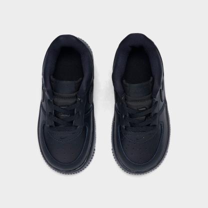 Infant and Kids' Toddler Nithtke Force 1 Low Casual Shoes - Part 1 - Black/Black/Black - Top view