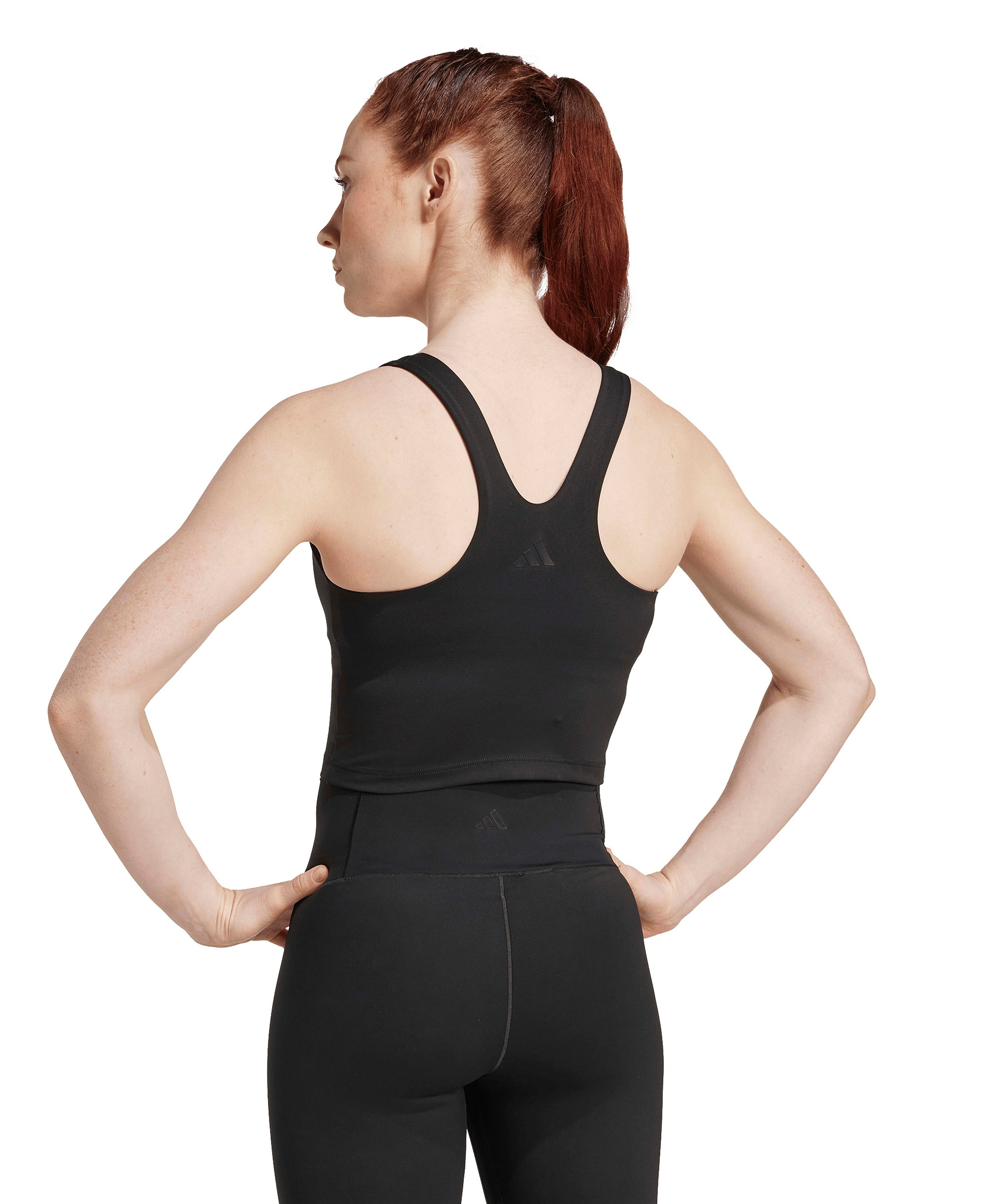 adidas Women's All Me Medium-Support Bra Tank Top - Black
