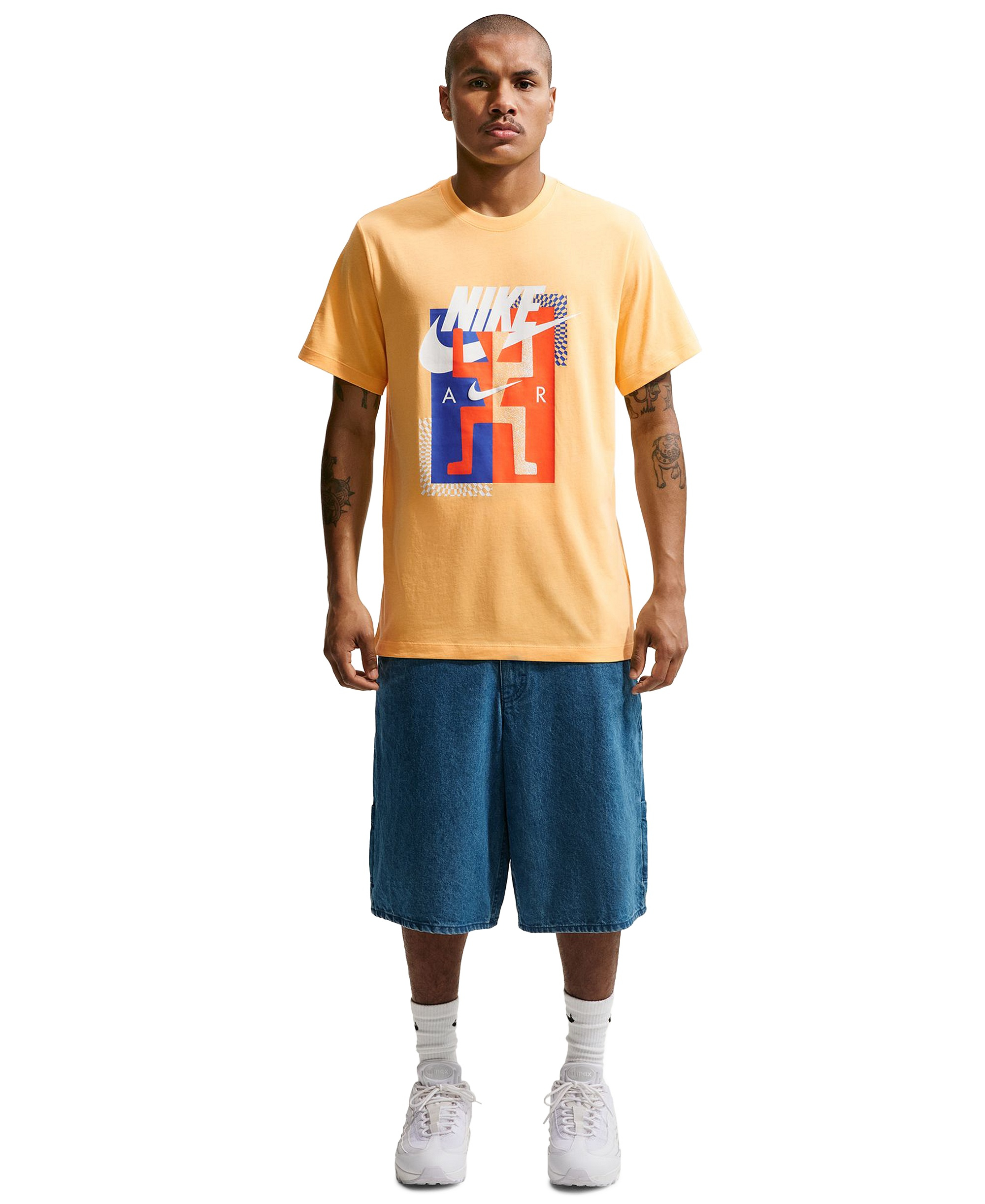 Nike Men's Futura Festival Graphic Cotton T-Shirt - Topaz Gold